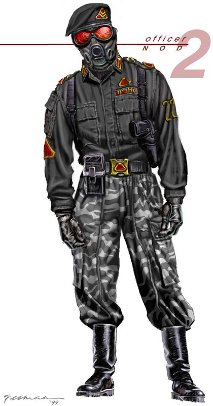 Command & Conquer: Renegade Concept Art (Westwood Studios Digital Press Kit 2000): Nod officer