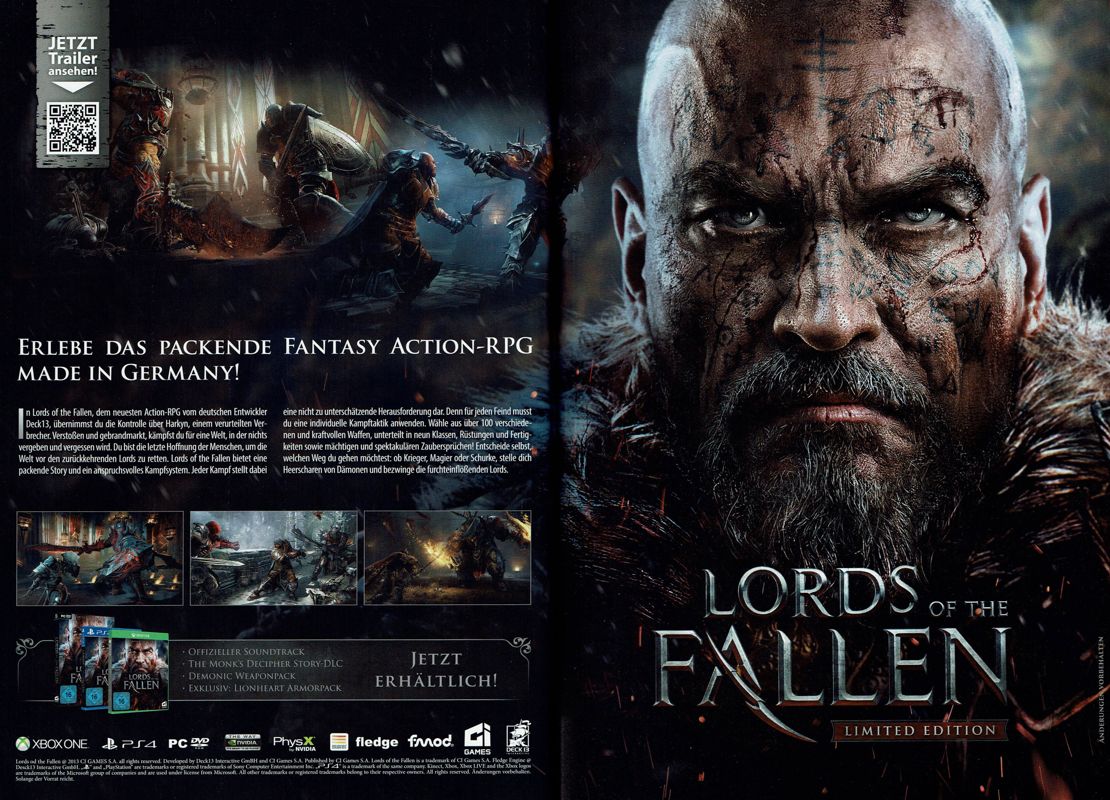 Lords Of The Fallen Limited Edition - Midia Fisica