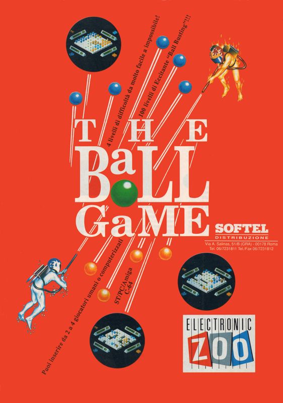 The Ball Game Magazine Advertisement (Magazine Advertisements): The Games Machine (Italy) Issue 33 (July/August 1991)