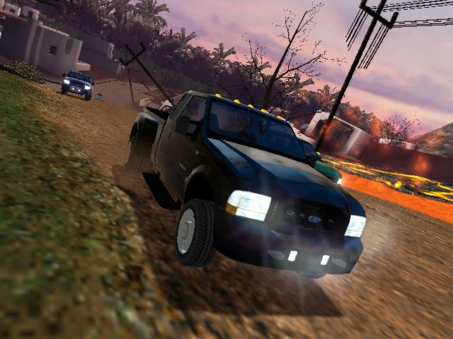 Ford Racing 2 Screenshot (Ford Racing Evolution Preview Code EPK): Offroad Lava (PC)