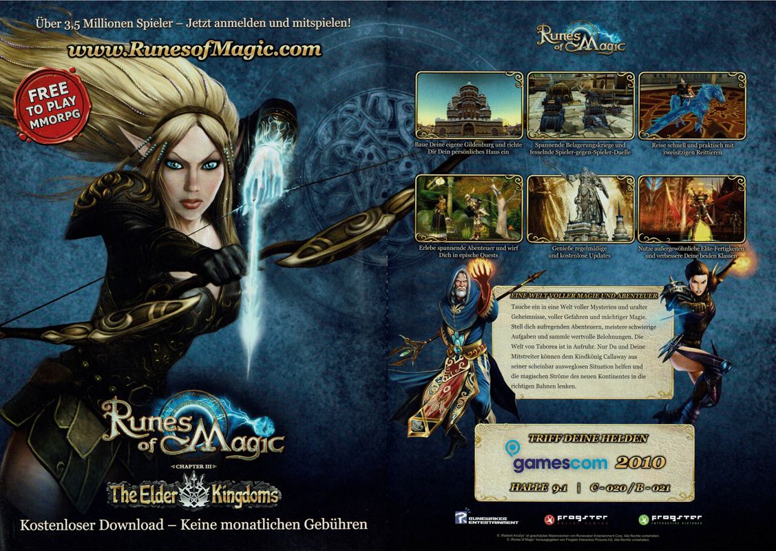 Runes of Magic Magazine Advertisement (Magazine Advertisements): GameStar (Germany), Issue 09/2010
