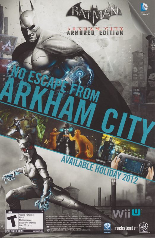 Batman Arkham City Armored Edition Official Promotional Image Mobygames