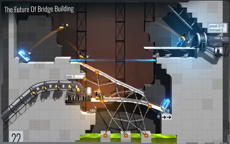 Bridge Constructor: Portal Screenshot (Mac App Store)