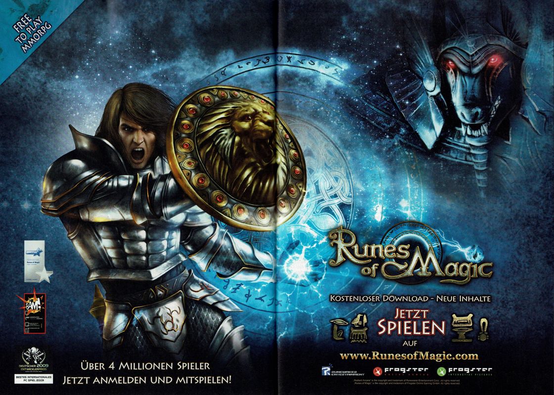 Runes of Magic Magazine Advertisement (Magazine Advertisements): GameStar (Germany), Issue 01/2011