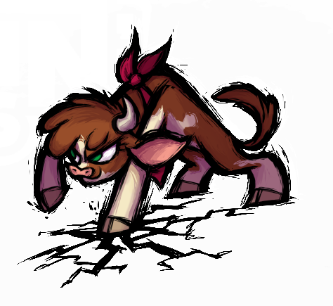 Them's Fightin' Herds Render (Official promo art): Arizona Champion of the Prairie