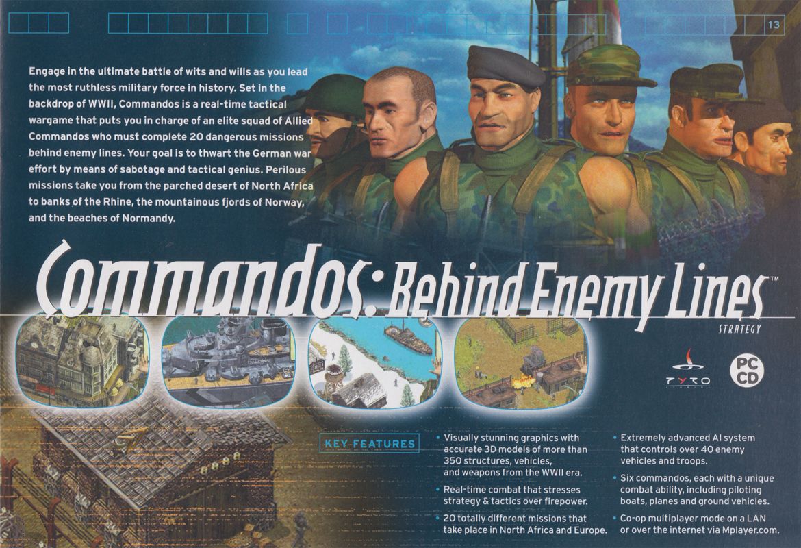 Commandos: Behind Enemy Lines Catalogue (Catalogue Advertisements): Eidos Interactive Product Catalog, circa 2000