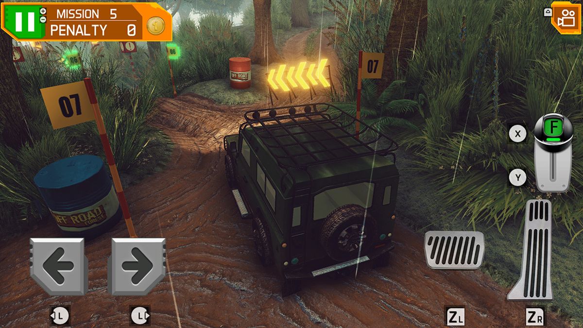 4x4 Dirt Track Forest Driving Screenshot (Nintendo.com.au)