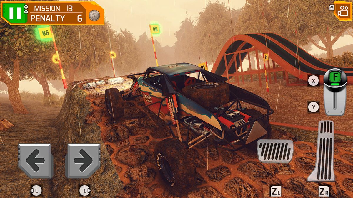 4x4 Dirt Track Forest Driving Screenshot (Nintendo.com.au)