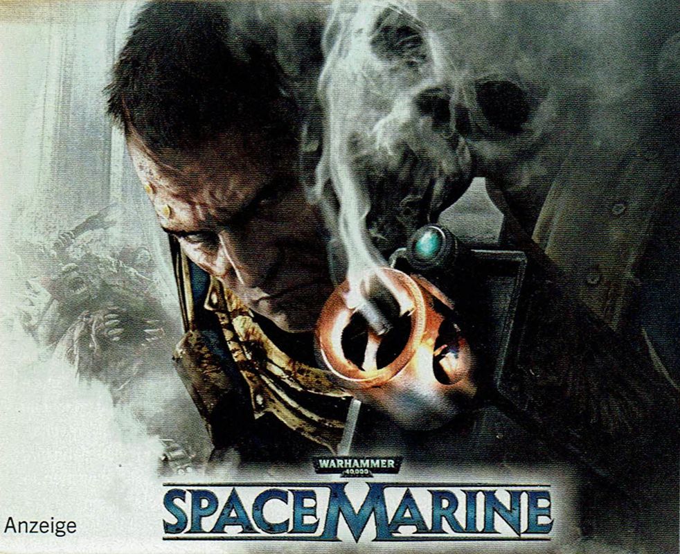 Warhammer 40,000: Space Marine Magazine Advertisement (Magazine Advertisements): PC Games (Germany), Issue 09/2011 Part 1