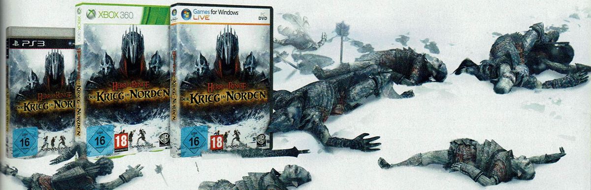 The Lord of the Rings: War in the North Magazine Advertisement (Magazine Advertisements): PC Games (Germany), Issue 11/2011 Part 2