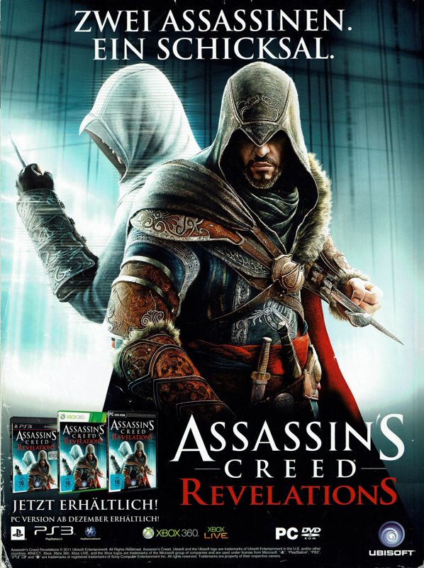 Assassin's Creed: Revelations Magazine Advertisement (Magazine Advertisements): PC Games (Germany), Issue 12/2011
