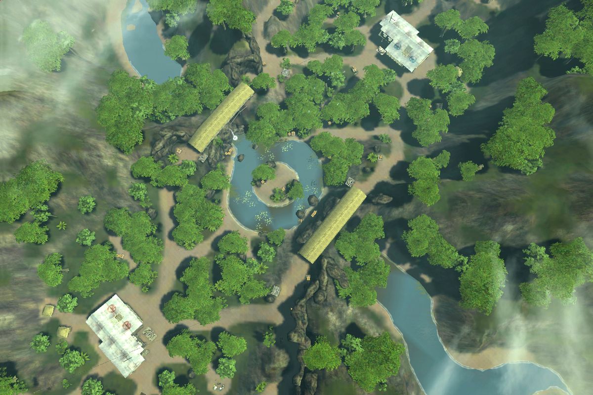 Far Cry: Instincts Screenshot (Far Cry Instincts Press Kit): Mercy Creek Top View