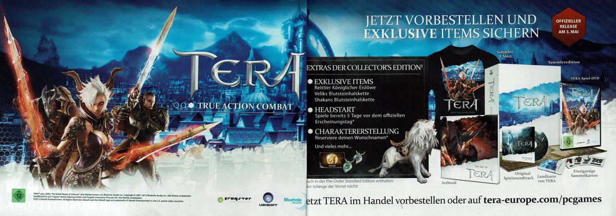 Tera Magazine Advertisement (Magazine Advertisements): PC Games (Germany), Issue 05/2012