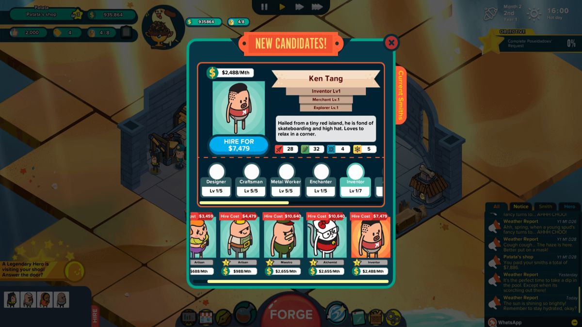 Holy Potatoes!: A Weapon Shop?! - Spud Tales: Journey to Olympus Screenshot (Steam)