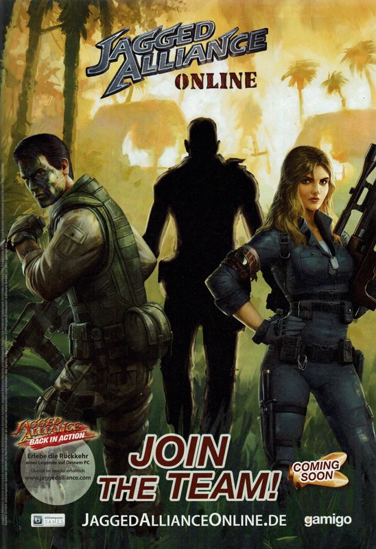 Jagged Alliance: Online Magazine Advertisement (Magazine Advertisements): GameStar (Germany), Issue 04/2012