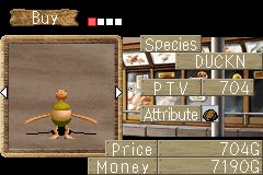 Monster Rancher Advance Screenshot (Tecmo 2001 E3 Press kit): Market