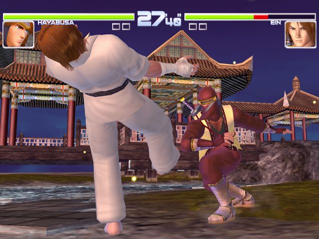 Dead or Alive 2 Screenshot (Tecmo 2001 E3 Press kit): Ryu Hayabusa vs Ein