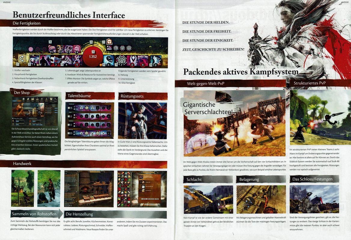 Guild Wars 2 Magazine Advertisement (Magazine Advertisements): PC Games (Germany), Issue 12/2012 Part 3