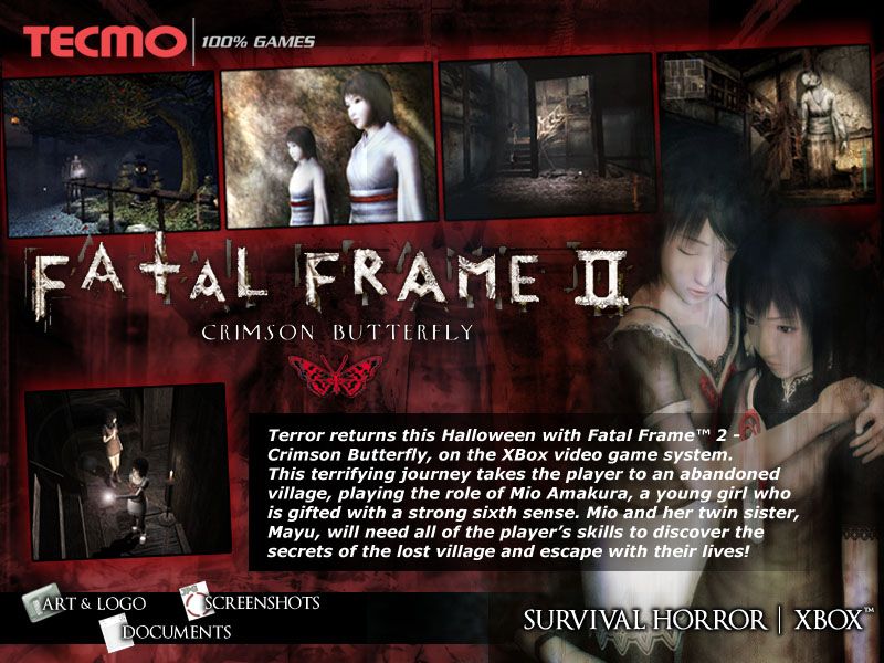 Fatal Frame II: Crimson Butterfly - Director's Cut Other (Tecmo 2004 Product Lineup Electronic Press Kit)