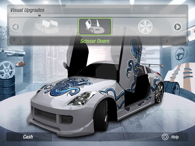 Need for Speed: Underground 2 Screenshot (EA Imagine 2004 EPK): Visual - Scissor Door (PS2)