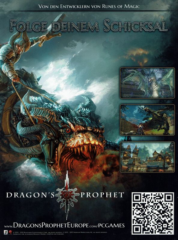 Dragon's Prophet Magazine Advertisement (Magazine Advertisements): PC Games (Germany), Issue 06/2013
