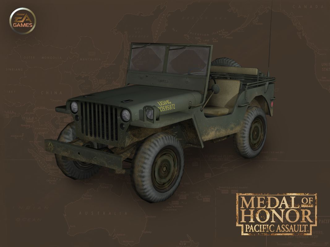 Medal of Honor: Pacific Assault Render (EA Imagine 2004 EPK): Jeep