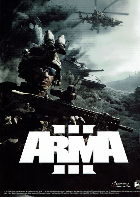 Arma III Magazine Advertisement (Magazine Advertisements): PC Games (Germany), Issue 10/2013