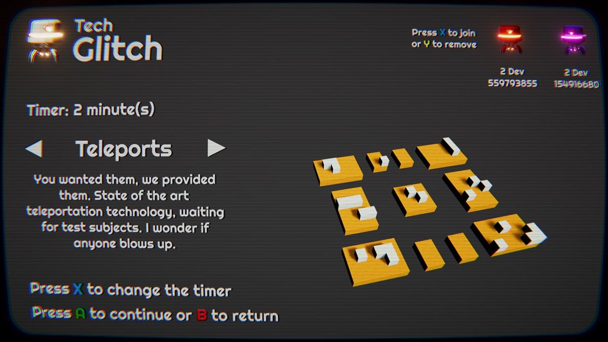 Tech Glitch Screenshot (Microsoft.com product page)