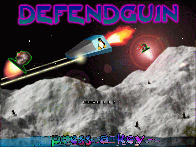 Defendguin Screenshot (Screenshots): Title screen