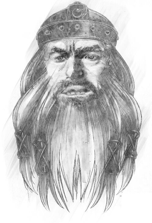 The Lord of the Rings: The Fellowship of the Ring Concept Art (The Lord of the Rings: The Fellowship of the Ring Game Assets disc (November 2002)): Gimli face sketch