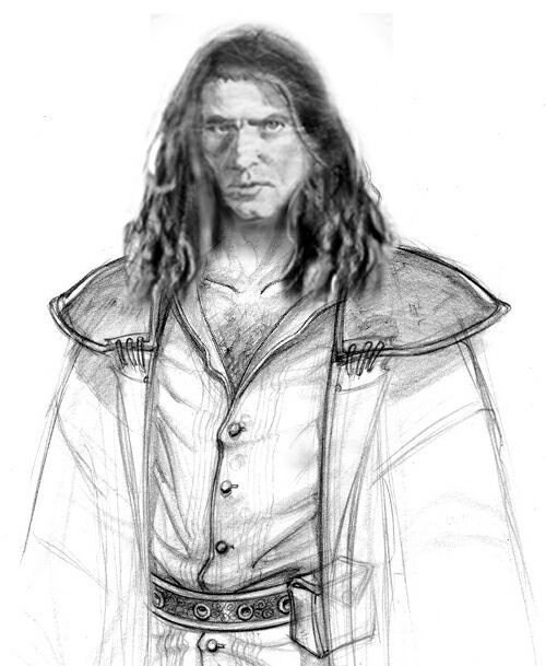 The Lord of the Rings: The Fellowship of the Ring Concept Art (The Lord of the Rings: The Fellowship of the Ring Game Assets disc (November 2002)): Aragorn sketch