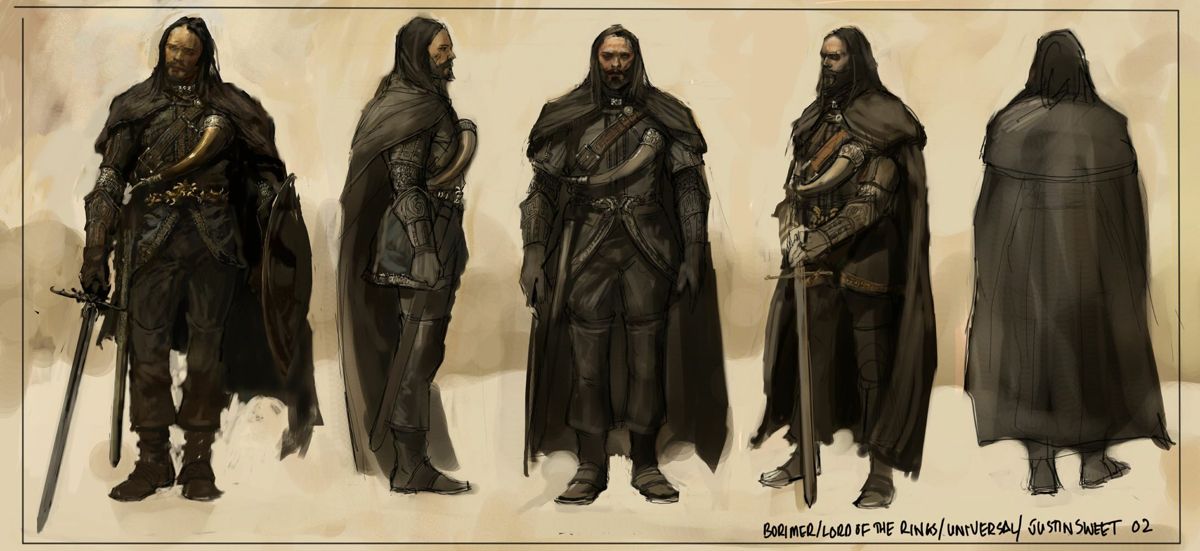 The Lord of the Rings: The Fellowship of the Ring Concept Art (The Lord of the Rings: The Fellowship of the Ring Game Assets disc (November 2002)): Boromir drawing