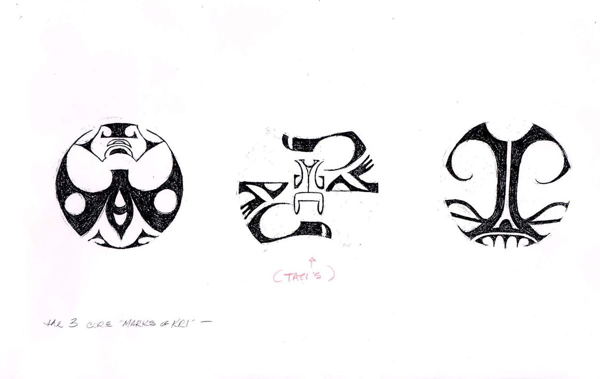 The Mark of Kri Concept Art (The Mark of Kri Press Information disc): The 3 Core "Marks of Kri"