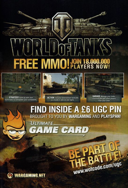 World of Tanks Magazine Advertisement (Magazine Advertisements): PC Gamer (UK), Issue 237 (March 2012)
