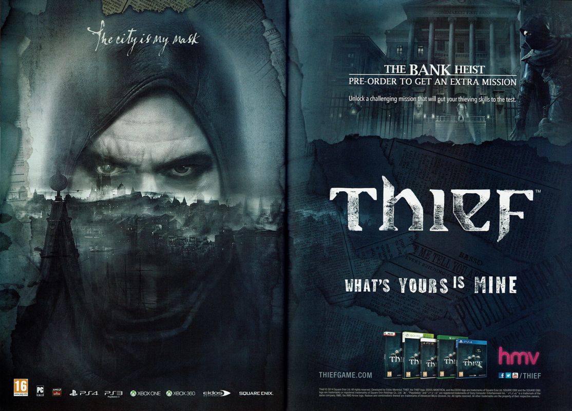 Thief Magazine Advertisement (Magazine Advertisements): PC Gamer (UK), Issue 263 (March 2014)