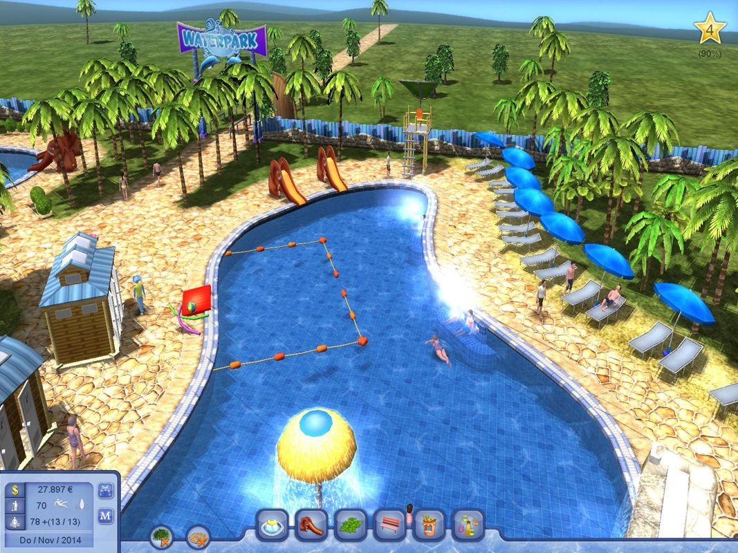 Waterpark Tycoon Screenshot (Excalibur Publishing's product page)