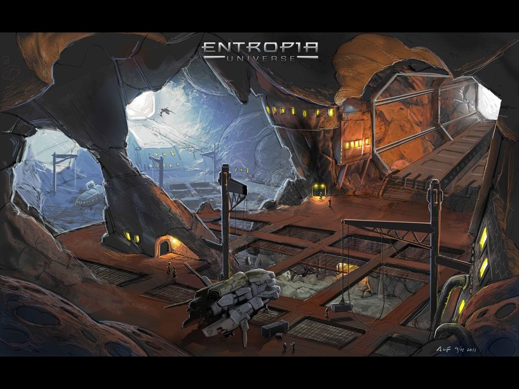 Entropia Universe Concept Art (EntropiaUniverse.com Concept Art - General): Outpost in Space, 2011