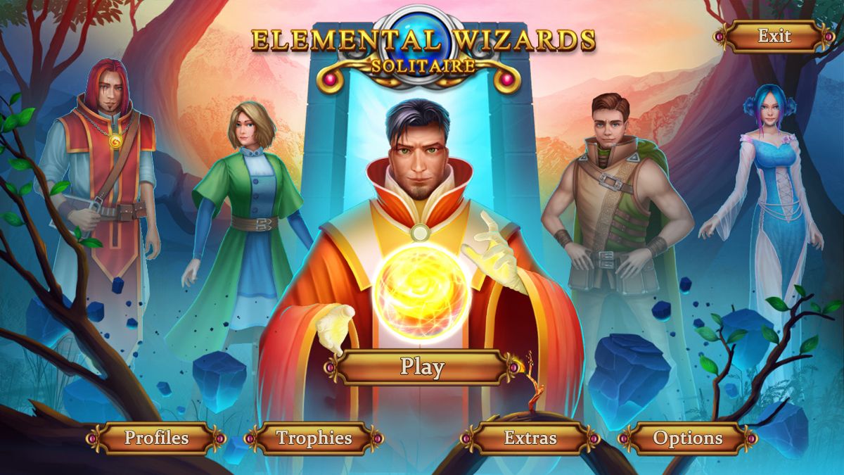 Solitaire: Elemental Wizards Screenshot (Steam)