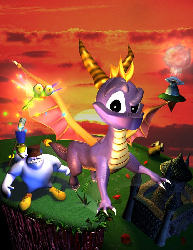Spyro the Dragon Render (power source E3 Press Kit CD #1): High-Res Artwork