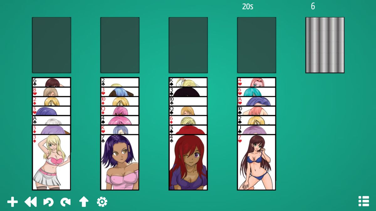 Anime Babes: Solitaire Screenshot (Steam)