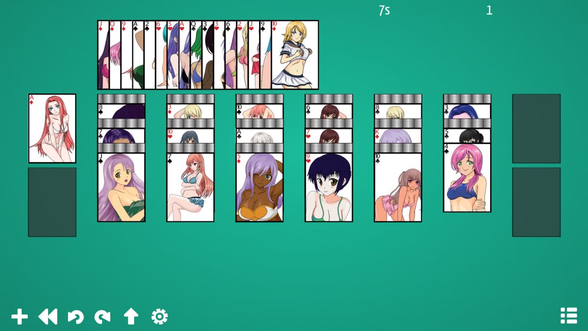 Anime Babes: Solitaire Screenshot (Steam)