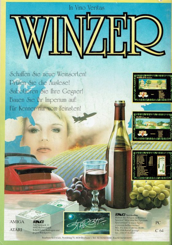Winzer Magazine Advertisement (Magazine Advertisements): Power Play (Germany), Issue 09/1991