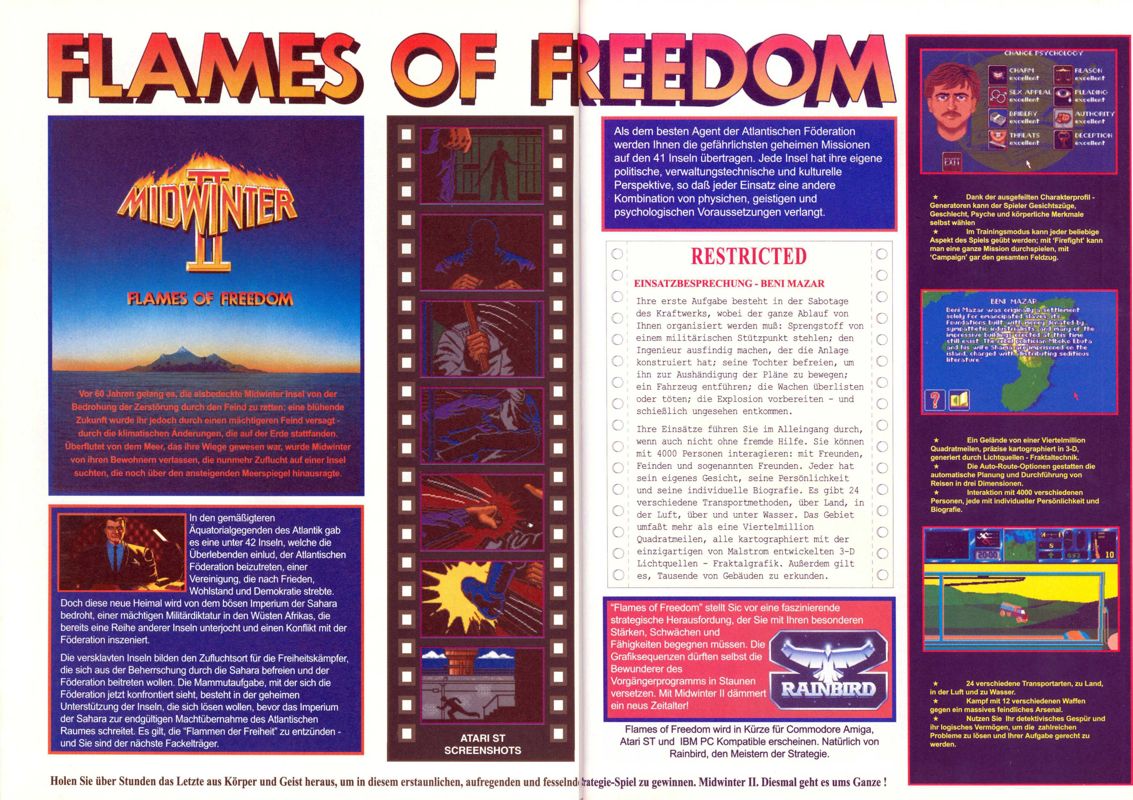 Flames of Freedom Magazine Advertisement (Magazine Advertisements): ASM (Germany), Issue 03/1991