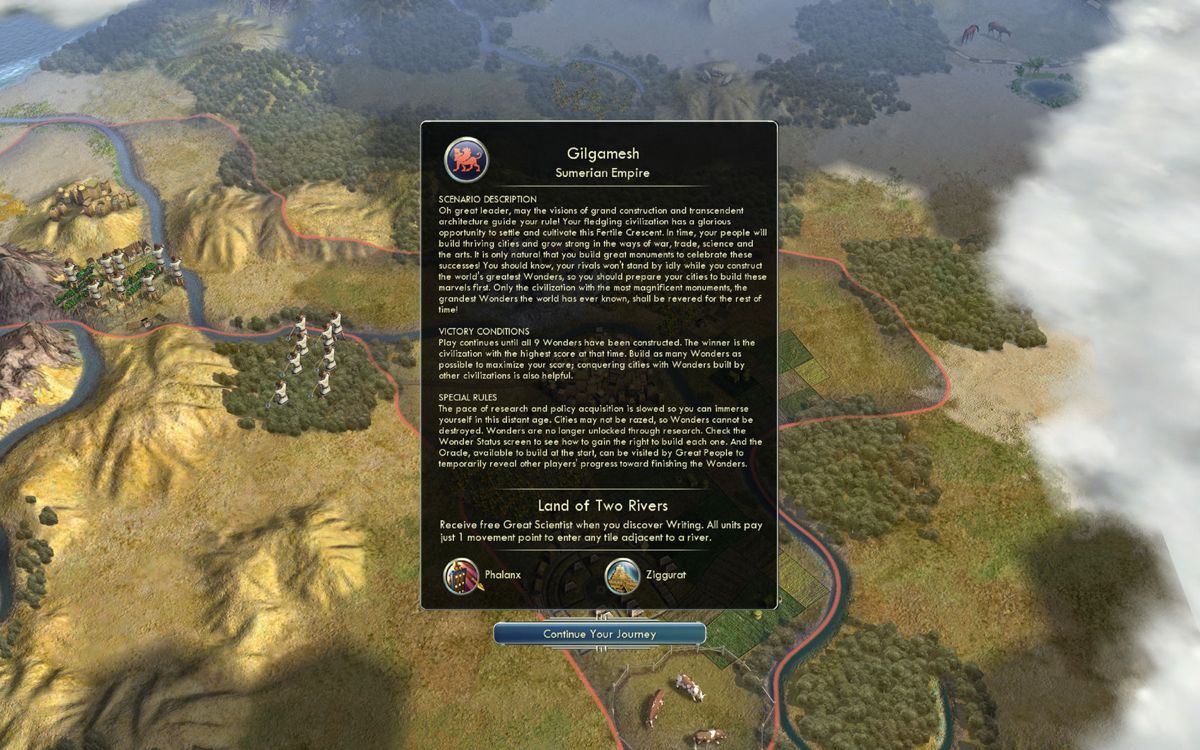 Sid Meier's Civilization V: Wonders of the Ancient World Scenario Pack Screenshot (Steam)