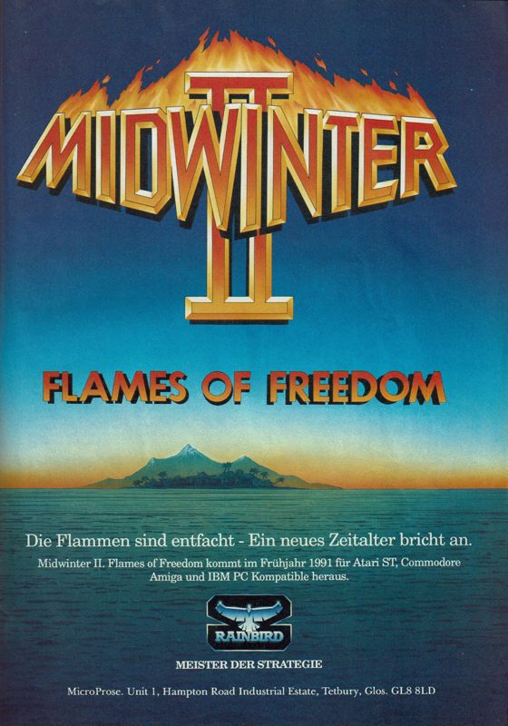 Flames of Freedom Magazine Advertisement (Magazine Advertisements): Power Play (Germany), Issue 05/1991
