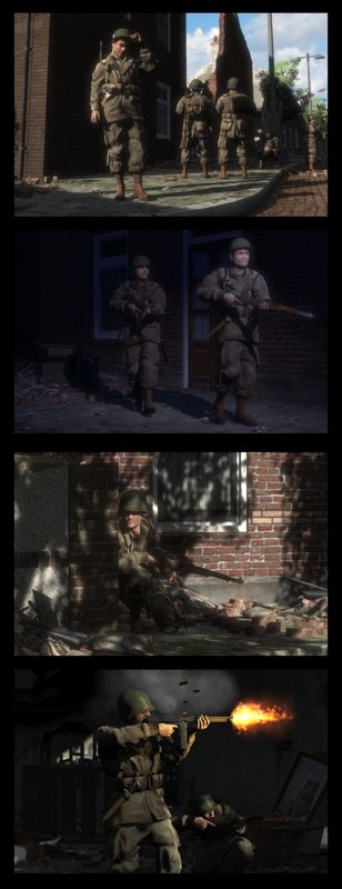 Brothers in Arms: Hell's Highway Screenshot (Ubisoft E3 2006 Los Angeles May 10-12 Press Kit): Stance strip