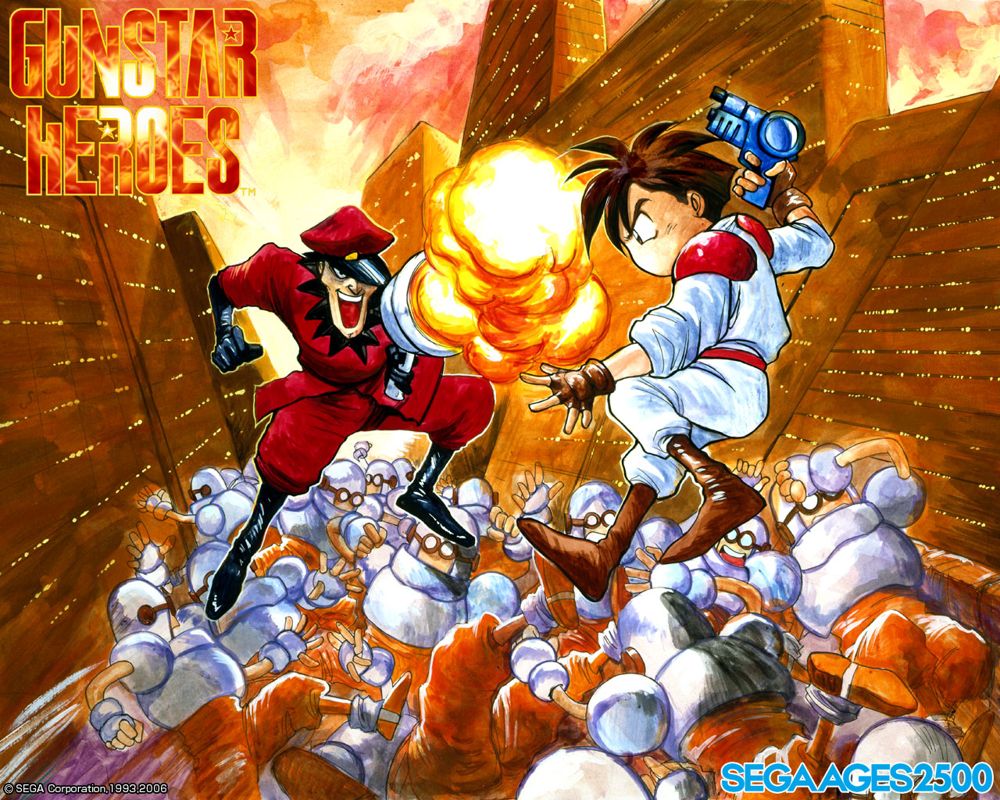 Sega Ages 2500: Vol.25 - Gunstar Heroes: Treasure Box Wallpaper (Official Website)