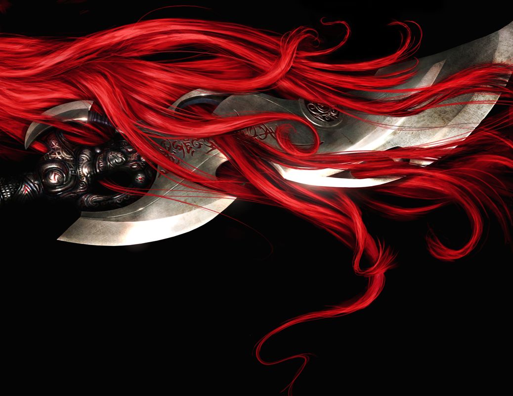 Heavenly Sword Render (Heavenly Sword Press Disc): Red Hairs on Heavenly Sword