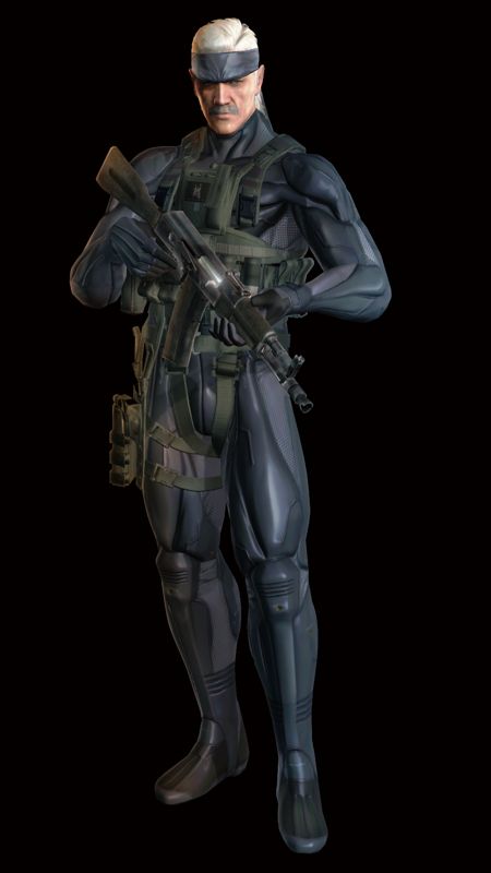 Metal Gear Solid 4: Guns of the Patriots Render (Konami On Screen Line-Up 2007|2008 Press Kit): Snake (RGB)