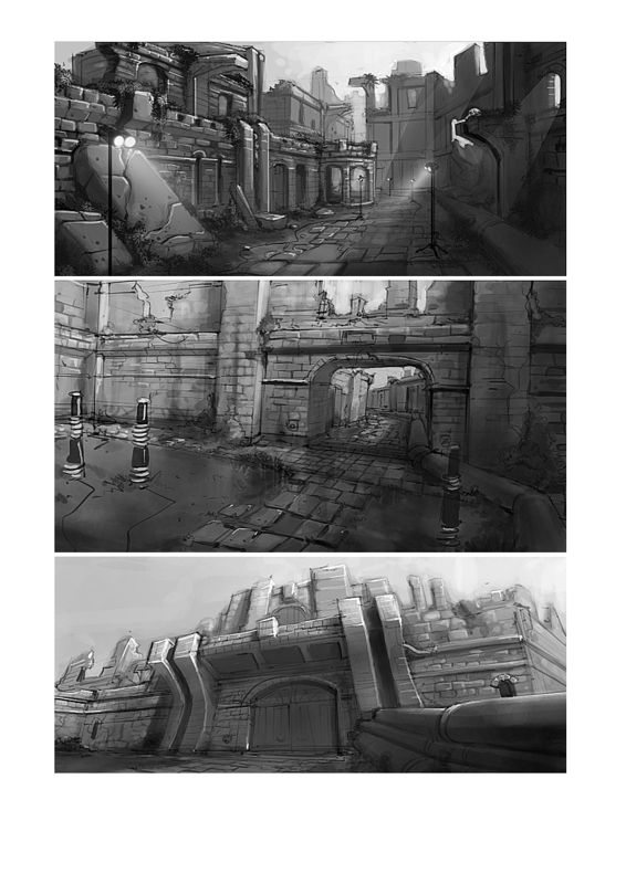Hellboy: The Science of Evil Concept Art (Konami On Screen Line-Up 2007|2008 Press Kit): Castle Exteriors